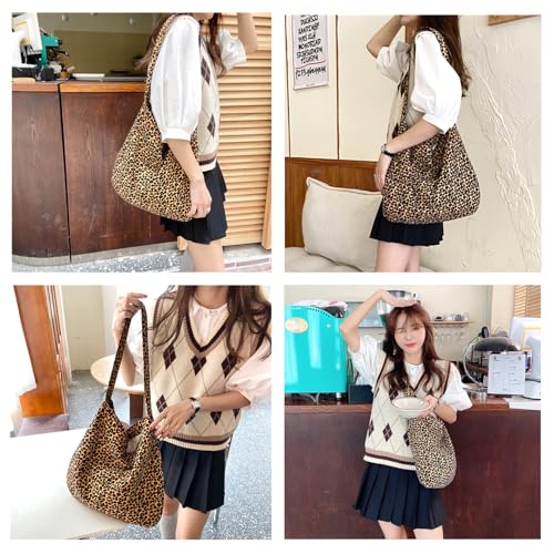 Women's Leopard Print Crossbody Bag - Stylish Lightweight Tote, Spacious & Versatile for Travel, Shopping, Daily Use3