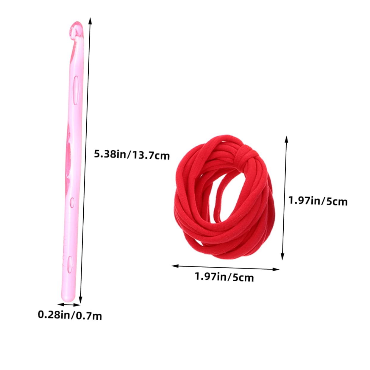 LALAFINA Polyester Plastic Elastic Cord Braider Weaving Hooks DIY Knitted Tools Weaving Tools Craft Loop