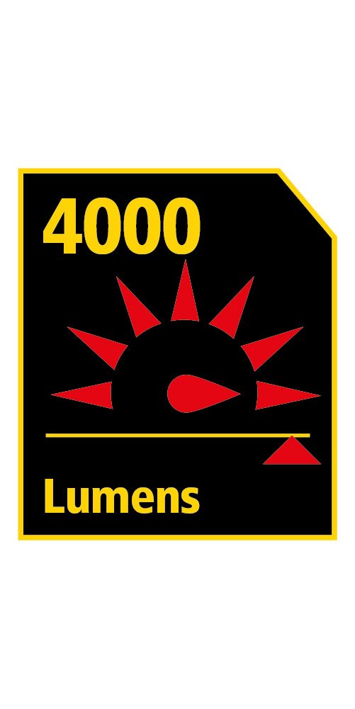 Stanley 31325 - Foco LED (50 W, 4000 lúmenes), color amarillo y negro