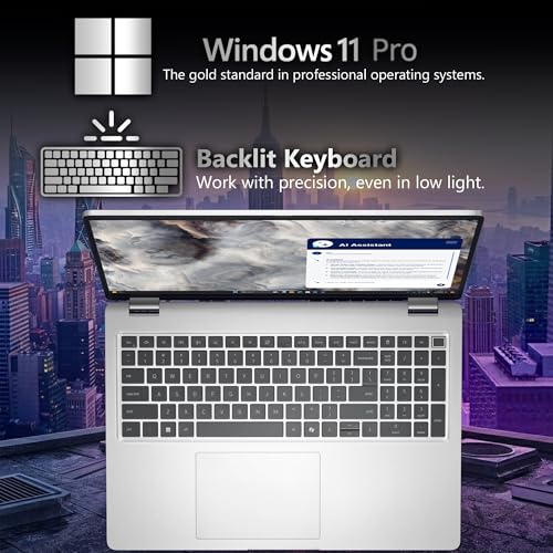 Image of Dell Pro 16 Plus PB16250 (Replaces Latitude 5550) AI Business Notebook 16 inch FHD+ Intel Core Ultra 7-265U, 64GB DDR5 RAM, 2TB SSD, Wi-Fi 6E, Backlit Keyboard, HD Webcam, RJ-45, W11Pro - Silver