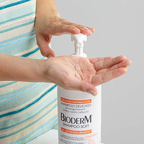 BioDerm Soft Shampoo 1000 ml – sanft für empfindliche Kopfhaut und erschöpftes Haar – Anti-Schuppen – lindert Juckreiz und seborrhoische Dermatitis