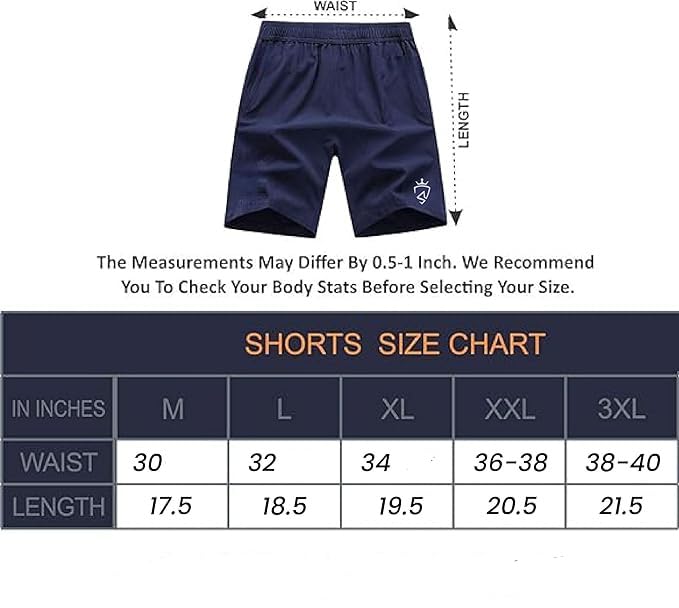 Image of Men's Workout Shorts with Zipper Pockets for Running, Gym, Hiking, Yoga