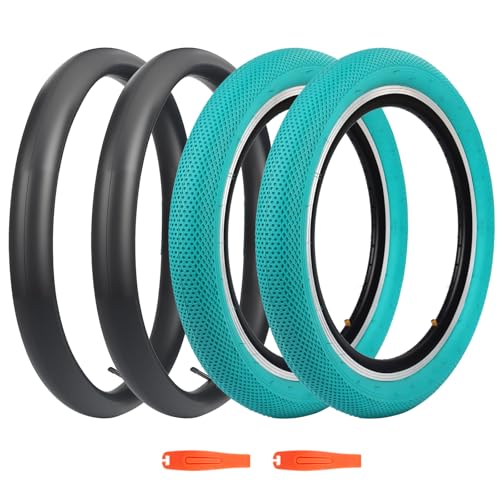 20 x 2.4 inch Bike tire Blue BMX tire 20 inch 2 Pack 20 Bike