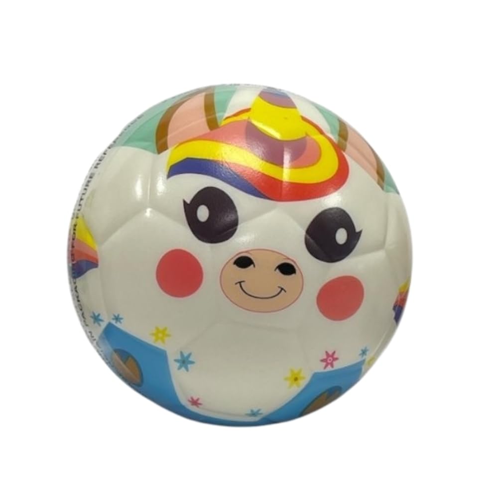 6 Inches Mini Soccer,Cute Animal Design Soft Foam Ball for Kids Soft and Bouncy,Perfect Size For Kids Playing (Unicorn)
