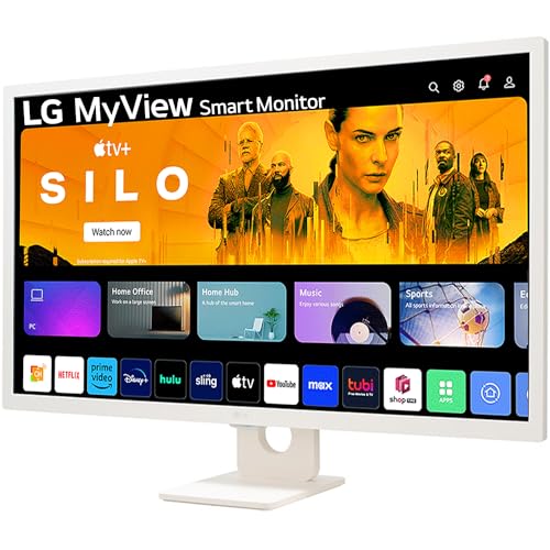 LG 32SR50F MyView Smart Monitor (32", 80cm), FHD IPS Display (1920 x 1080) with webOS, Work & Play Smarter, ThinQ Home Dashboard, AirPlay 2 +... - Image 2