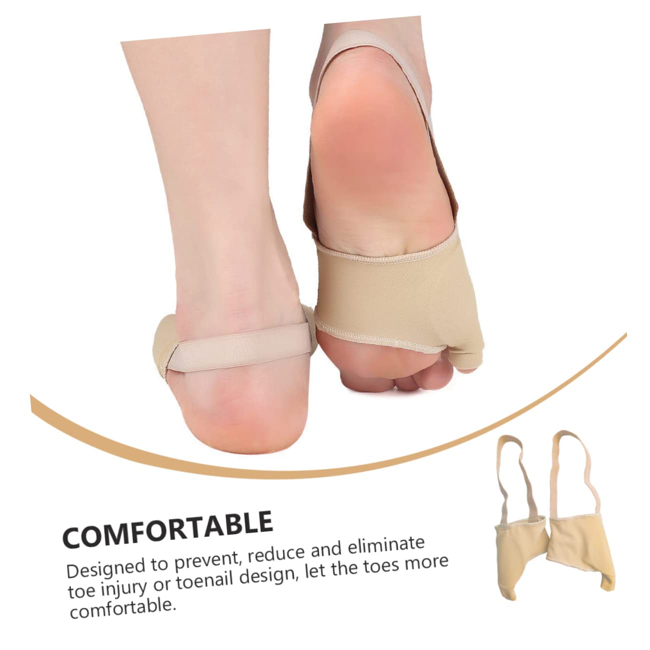 HOODANCOS 1Pair Pinky Toe Separators Overlapping Soft Foot Protectors for Relief Proper Alignment for Daily Wear Durable Material for Use