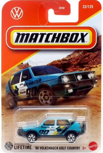 Matchbox Volkswagen Golf Country 1990 1:64 Azul