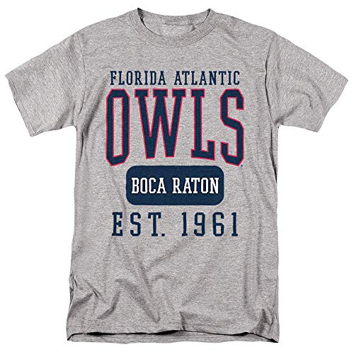 Florida Atlantic University Official Founded Date Unisex Adult T-Shirt Athletic Heather Small