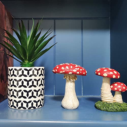 Howfield Mushroom Decor Outdoor Garden Statue - Resin Miniature Figurines Fairy Garden Accessories Decor Lawn Ornaments #TOP6