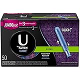 Kotex Click Tampons, Super Absorbency, 50 Count