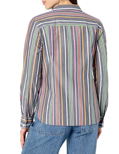 Image of Nautica Women's Button Front Long Sleeve Roll Tab Shirt