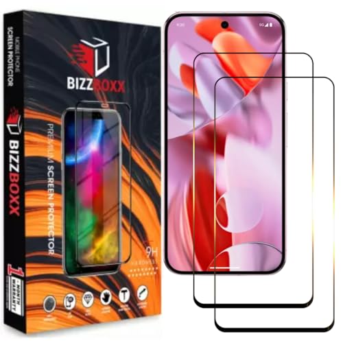 Image of Compatible With Google Pixel 9 Pro XL Tempered Glass Screen Protector With Precise Edges Pixel 9 Pro XL - High Definition, Easy Install, Anti-Fingerprint (Google Pixel 9 Pro XL) - Pack of 2