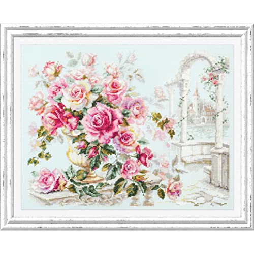 Punto de cruz Rosas para la Duquesa Zweigart de algodón multicolor de alta calidad 4