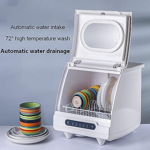 Tragbare Spülmaschine Automatische Tischplatte – keine Sanitäranlagen erforderlich, Startverzögerung, Edelstahl-Innenraum, Gedeckregal – perfekt für Wohnung oder Büro 3 Tragbare Spülmaschine Automatische Tischplatte – keine Sanitäranlagen erforderlich, Startverzögerung, Edelstahl-Innenraum, Gedeckregal – perfekt für Wohnung oder Büro