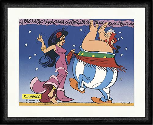 Affiche Astérix Obélix Flamenco Uderzo Idée Cadeau Idéal Passionné BD