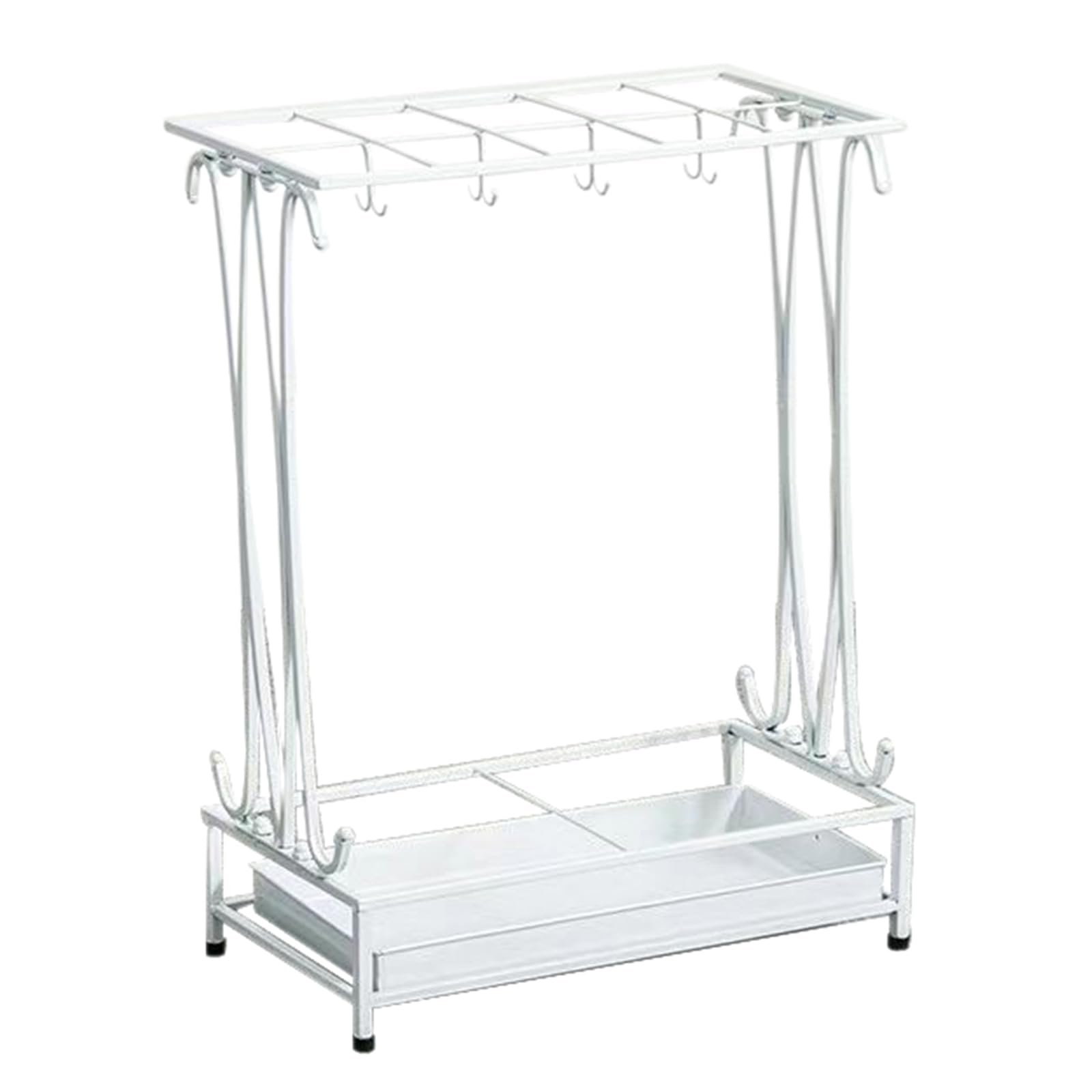 HYLYGFH Portable Metal Umbrella Stand with Removable Drip Tray Ideal for Home & Commercial Use Perfect for Storing and Drying Umbrellas SpaceSaving Design