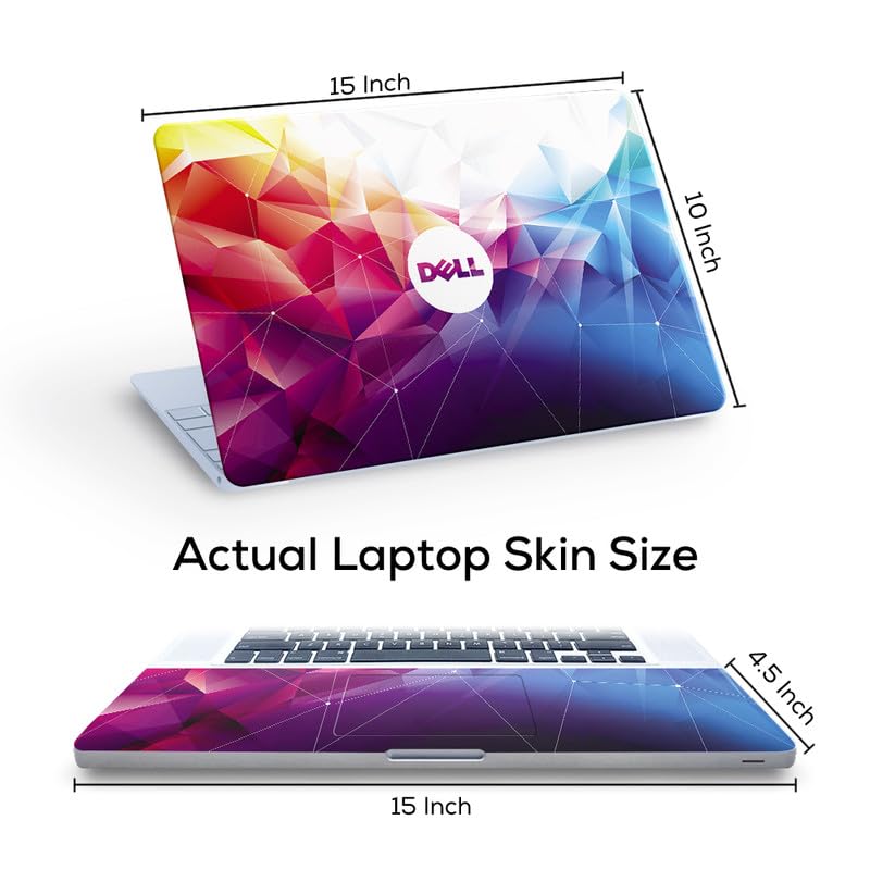 Image of Galaxsia Pattern D8 Vinyl Skin /Sticker /Cover /Decal Compatible for Any Dell Laptop of Size 15.6 Inches Or Notebook