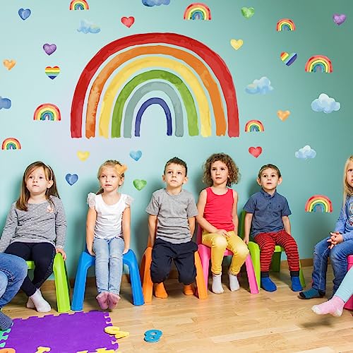 SUPERDANT Adesivi Murali Arcobaleno con Adesivi