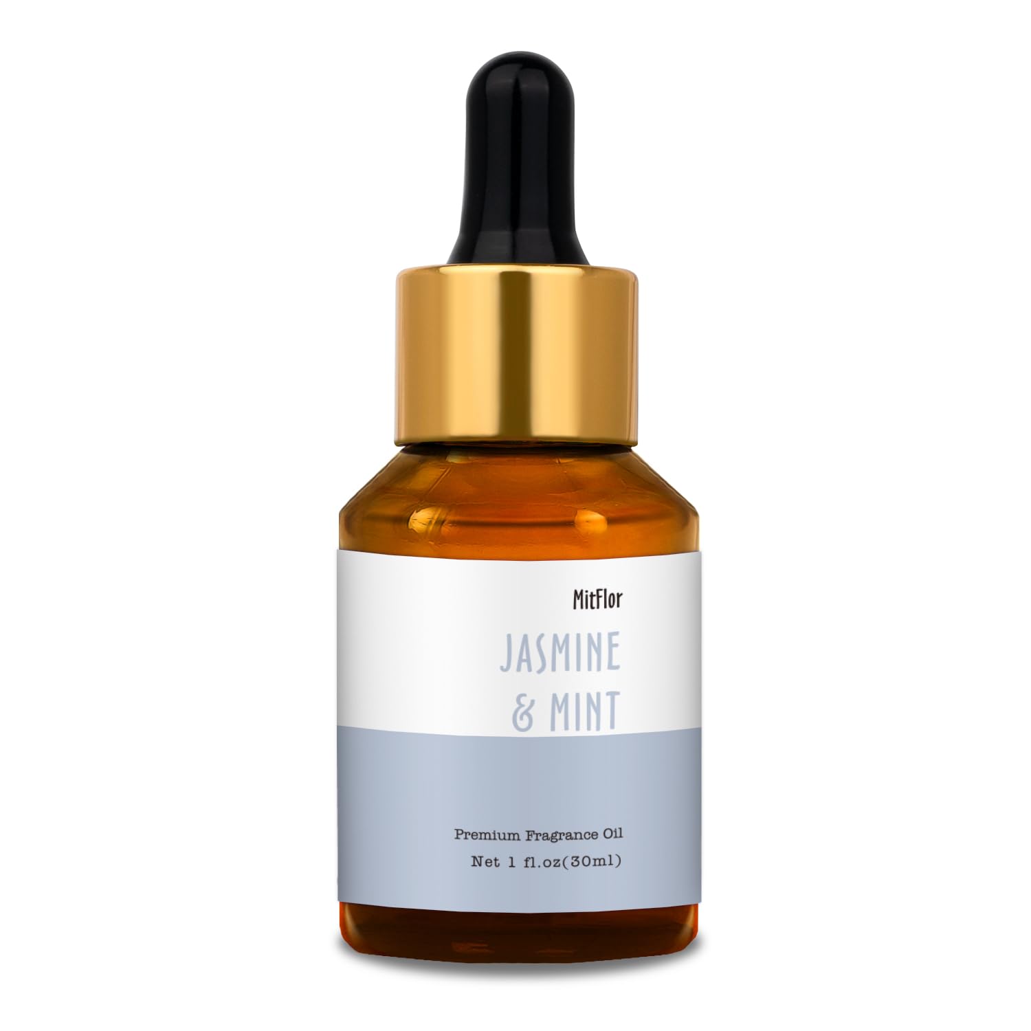 Jasmine &amp; Mint Fragrance Oil, MitFlor 30ml Hotel Diffuser Oil, Large Size Premium Grade Fragrance Oil for Soap &amp; Candle Making Scent, Aromatherapy Essential Oil, Fresh Scent for Home Fragrance