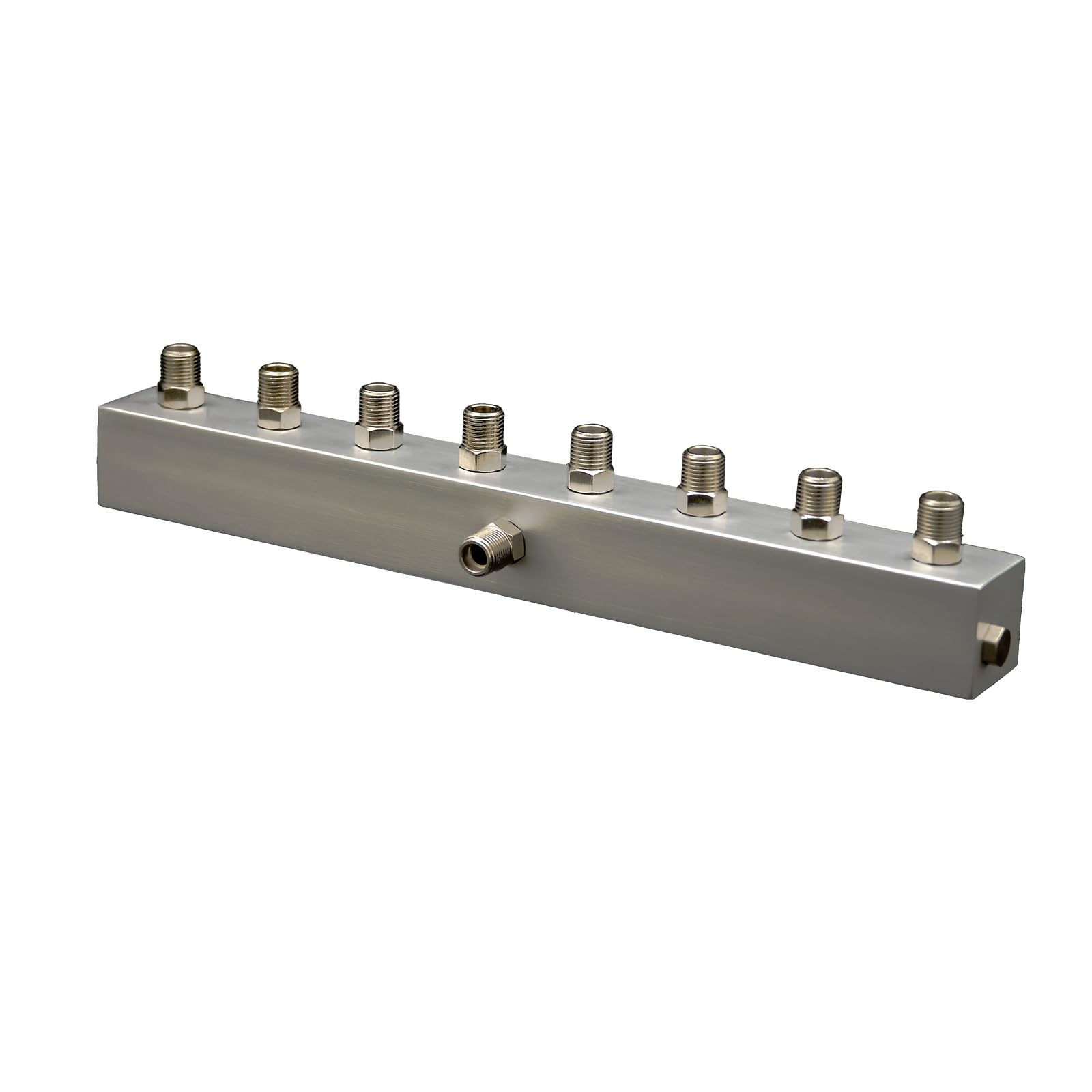 Adaptador macho de 1/8 "válvula divisora ​​de flujo de aire profesional AC053 | Colector de aerógrafo de 8 vías con control individual