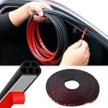32.8FT Car Door Seal(10M),Rubber Seal Strip,Extra Thick B-Shape Anti-Collision Strip,Waterproof Weatherstrip Door Protector 5 Holes Shape for Wind Noise,Fits Most Vehicles (10M/32.8Ft)