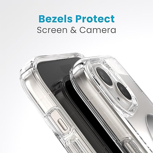 Compatible avec iPhone 14 et 13 coque transparente MagSafe pour smartphone Apple