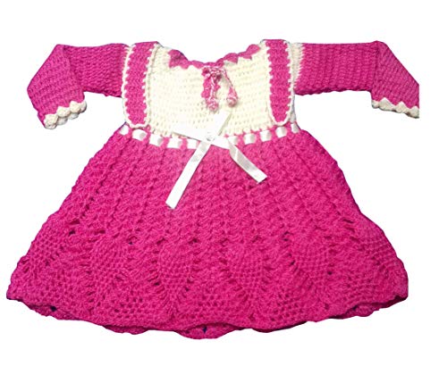 Image of Kuku Hosiery Hand Made Woolen Girls Frocks