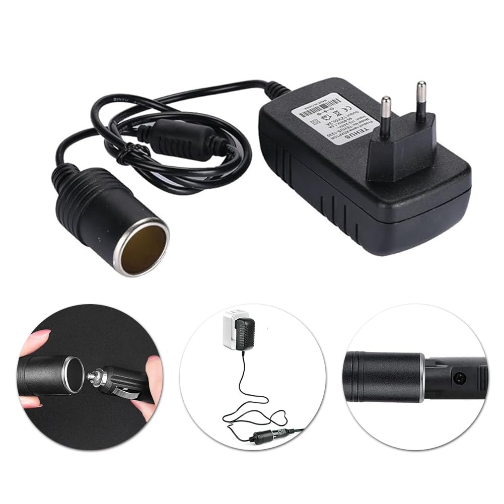 Adapter samochodowy, zasilacz sieciowy, gniazdo zapalniczki samochodowej, 12 V/2 A
