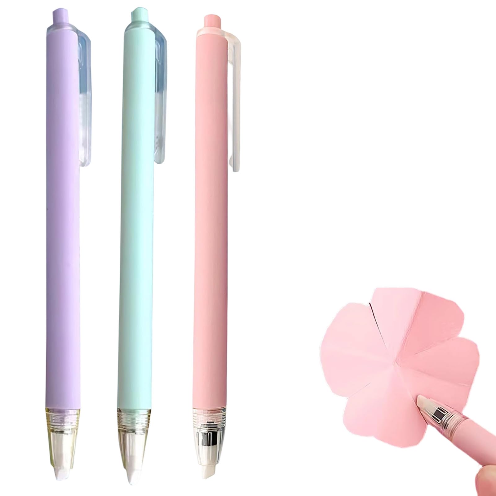 Set of 3 Knife Pen Craft Cutting Tools, Cutting Pen Paper Cutter, Scalpel Craft Paper Cutting Pen, Knife Pen, Pencil Cutter Pen with Blade Ceramic Cutter Craft Pen Mini Desktop Pen