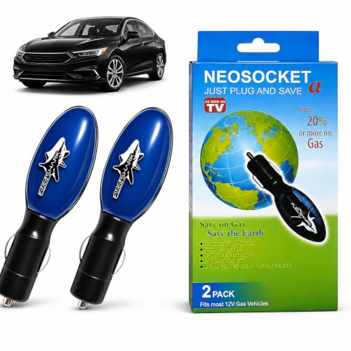 2PCS 2026 Upgraded 12V Plug-in Fuel Sync Gas Saver for Cars Trucks SUVs and Diesel Vehicles Simple Interior Accessory for Daily Driving