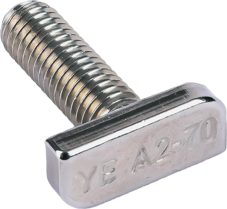ALEEIK Hammer Head Screws Stainless Steel Pack Of 10 T Hammer Head Screws With Flange Nut Hammer - View #13