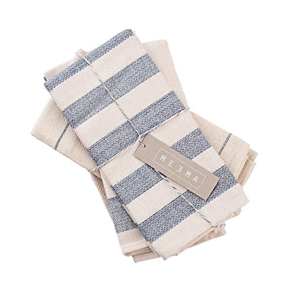 MEEMA Kitchen Towels and Dishcloths, Ecofriendly Upcycled Cotton Set of 4, Large 20 x 28 in Super Absorbent Premium Weave, Toallas de cocina MEEMA Kitchen Towels and Dishcloths, Ecofriendly Upcycled Cotton Set of 4, Large 20 x 28 in Super Absorbent Premium Weave, Toallas de cocina