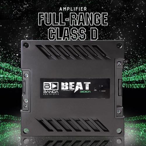 Image of Banda Audiopart BEAT 3001 Car Amplifier 3000W RMS Monoblock Class D 1 Ohm Full-Range Car Audio Amp, Mono Block Amplifier for Subwoofers, Sub Amp, Bass Amplifier & Car Stereo Systems, MID BASS