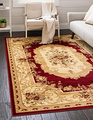 Rugs.com Chateau Collection Rug – 10' x 16' Red Medium