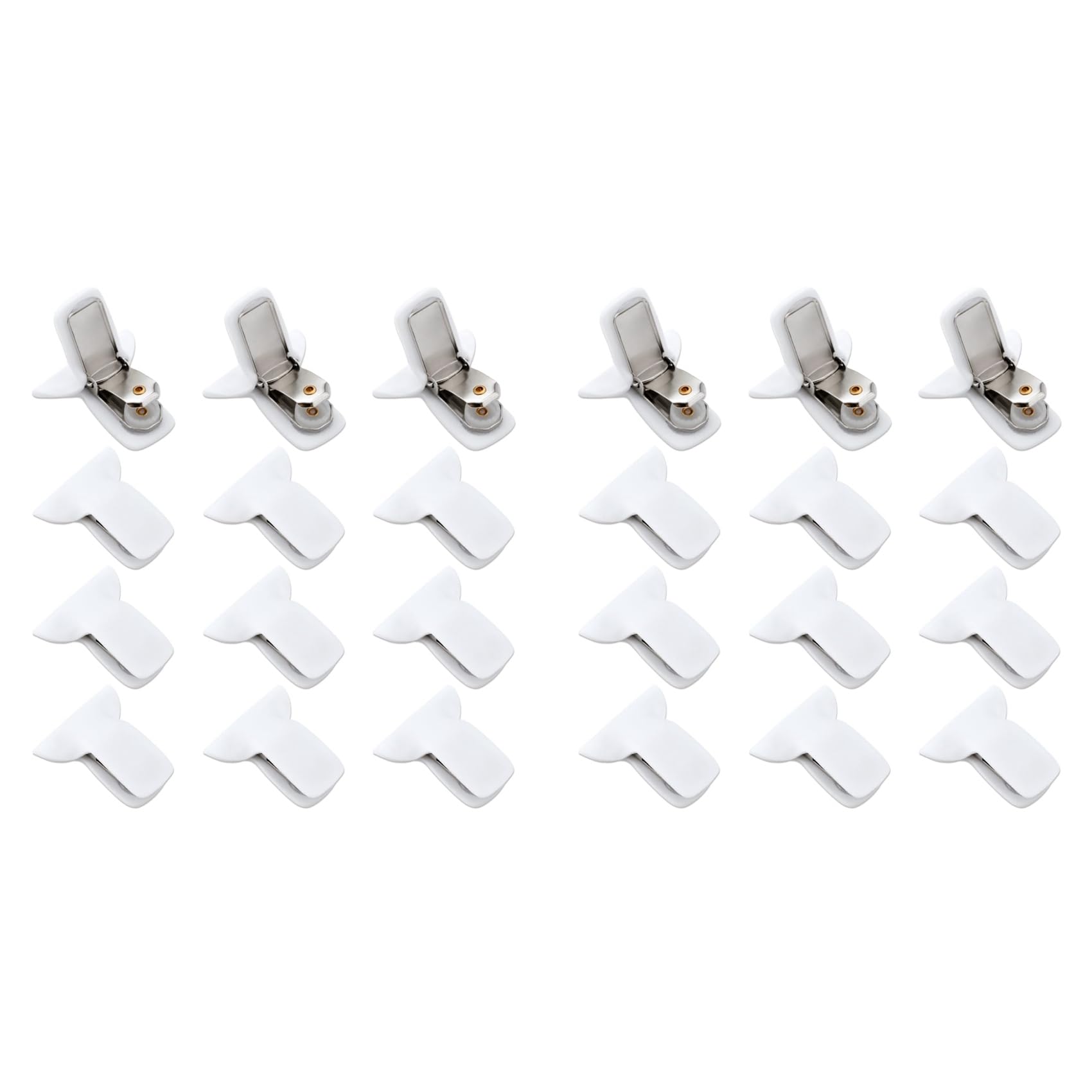 Hndhbfgrt 24pcs Duvet Clips for Comforter Inside, Strong Holder Blanket Quilt Fasteners Foam Metal Padded Duvet Cover Clips