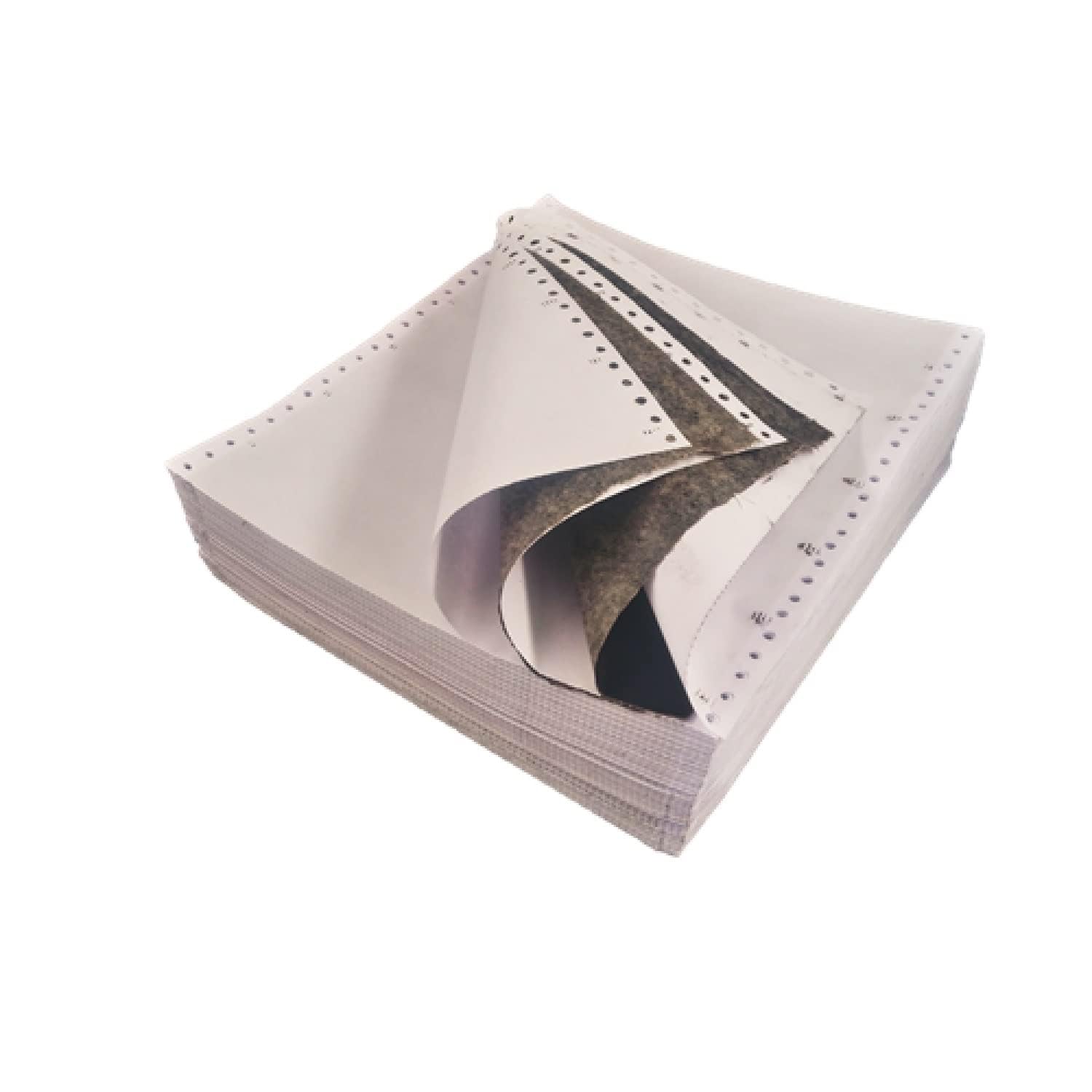 Dot Matrix Printer Paper 10"x12",3 Part 250 Sets With Carbon 70 GSM Computer Paper 10x12x3=12 Inch Cut 250 Sets / 750 Sheets White paper