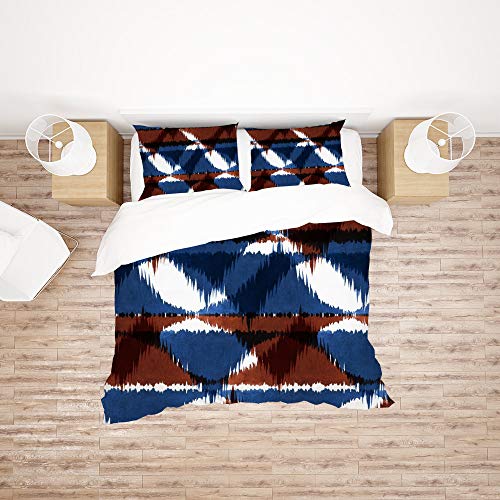 Housse de couette et taies d'oreiller texture aquarelle résistante