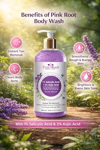 Image of Pink Root Salicylic Body Wash for Clear, Smooth Skin - improves texture, and leaves your skin feeling fresh, soft,visibly healthier after every wash. Ideal for daily use.