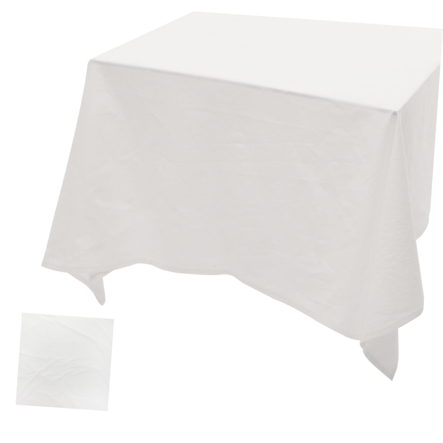 Housse de table rétro lavable blanche pour cuisine et salle à manger