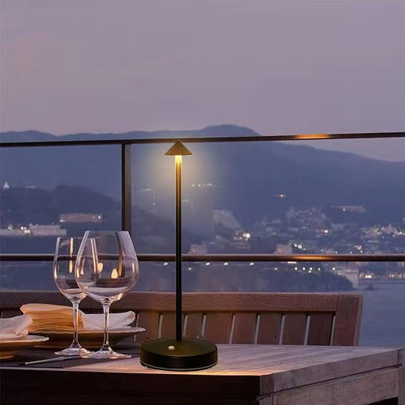 Cordless Table Lamps,Rechargeable Led Touch Bar Lamp, Portable Battery Desk Lamp,2 Level Brightness Dimmable Night Light,Minimalist Design, for Living Room/Restaurant/Couple Dinner/(Black) - Image 5