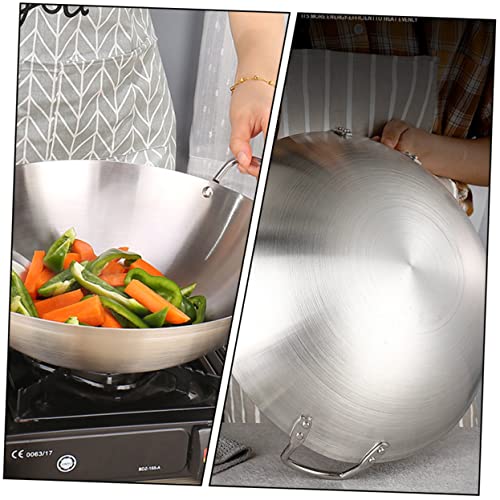 Wok de acero inoxidable BESTYASH 30cm miniatura 3