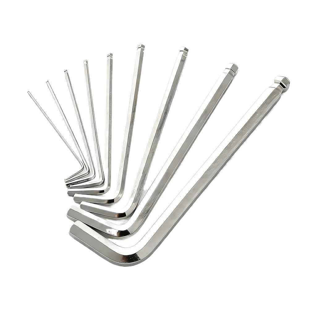 Generico Set di chiavi esagonali Torx da 9 pezzi utensili manuali for riparazioni domestiche, compatibile for un facile utilizzo cacciaviti