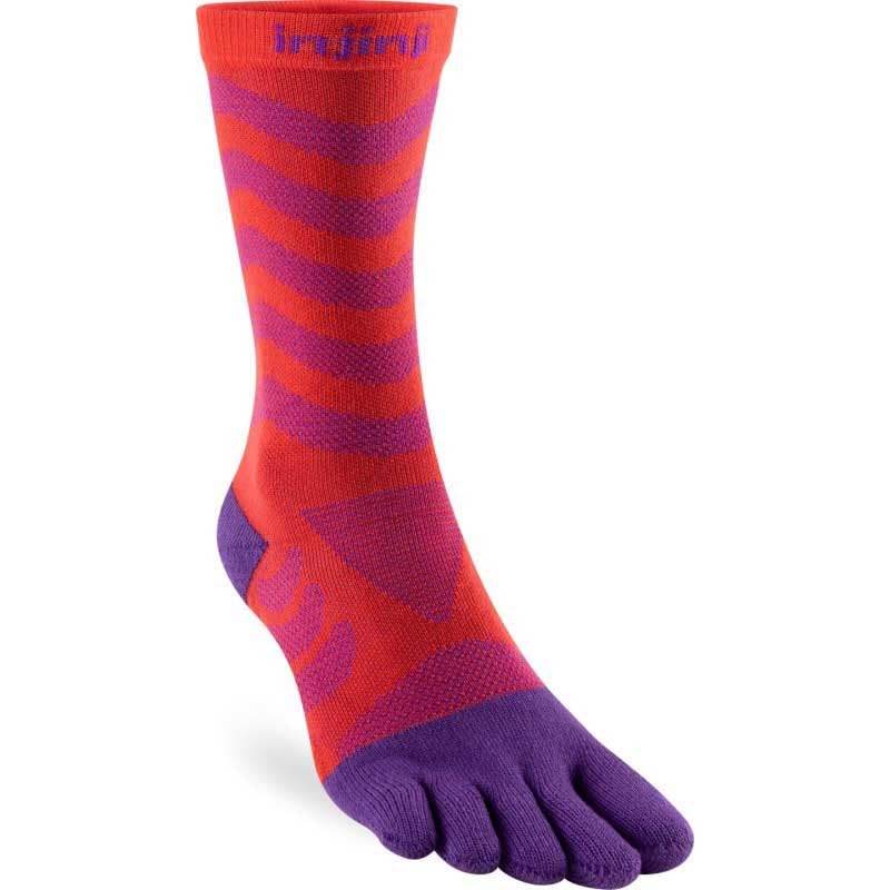 Injinji Kobiety Ultra Run Crew Razmatazz XS/S (UE: 35-40), czerwony, X-Small-Small