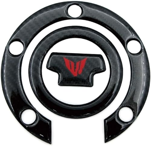 Motorcycle Fuel Tank Gasket Motorcycle 3D Carbon Fiber Fuel Tank Cap Cover Pad Protector Decals Stickers for Y&AMAHA MT03 MT07 MT09 MT10 Tracer FZ09
