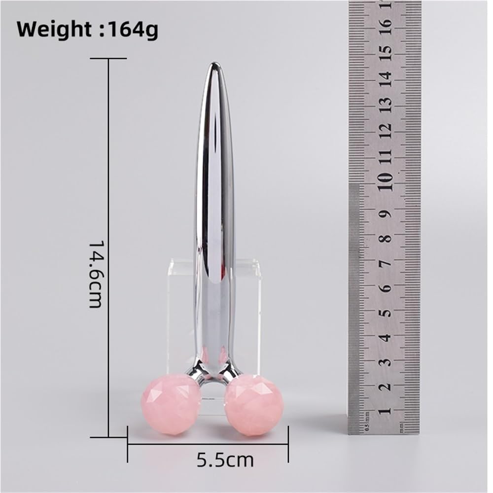Masażer do twarzy Lifting twarzy 3D Roller Masażer Narzędzie do masażu cienkiego ciała Masażery w kształcie litery Y Masażer do skóry szyi Obrót o 360 stopni(Green)
