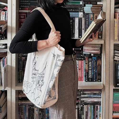 Bolso Tote Dracula de Storiarts en Algodón Hecho a Mano miniatura 2