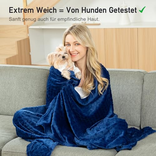 Winthome Kuscheldecke Flauschig Weich, Decke Warm, ohne Hitzestau, Oeko-TEX – Ansicht 2
