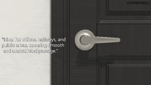 KNOBWELL 10 Pack Satin Nickel Door Handles, Passage Door Levers