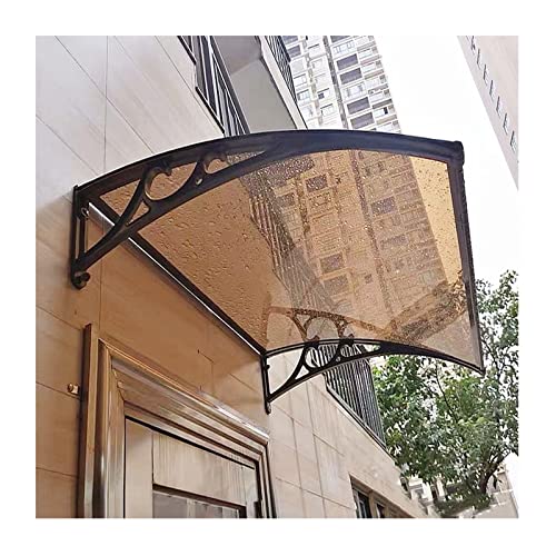 Auvent de porte d'entrée extérieur avec protection UV et soleil en polycarbonate robuste
