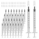 100 Stück 1ml Kolostrum Spritze mit Kappen ohne Nadel Kolostrumspritze Kunststoff Spritzen zum Nachfüllen und Messen von Flüssigkeiten, 1ml Spritze zum Wissenschaftliche Labors, Pflanzenbewässerung
